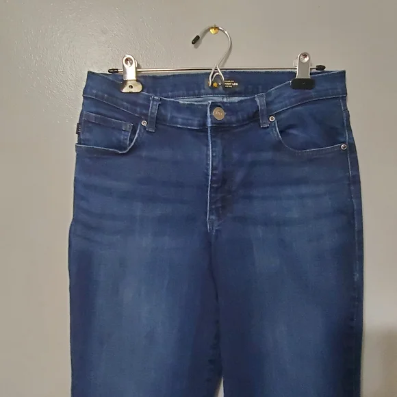 Lee Women's Straight Leg Womens Jeans Mid Rise Dark Wash Size 10 - Picture 2 of 8